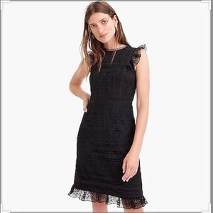 J.Crew black lace dress